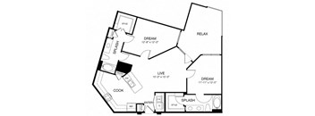 Allusion at West University B5 Floor Plan, Houston, TX