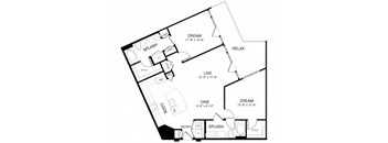 Allusion at West University B8 Floor Plan, Houston, TX