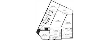 Allusion at West University B9 Floor Plan, Houston, TX