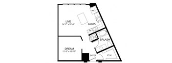 Allusion at West University E1 Floor Plan, Houston, TX