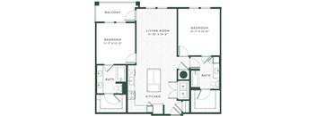 B1 floor plan of Vida Winter Garden in Winter Garden, FL