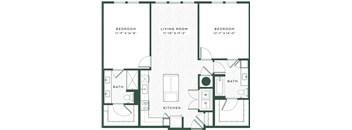 a blueprint of a floor plan of a house