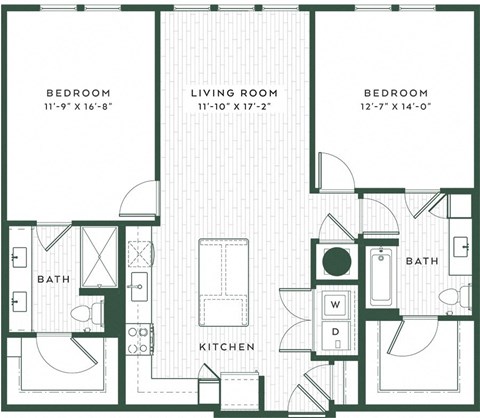 a blueprint of a floor plan of a house