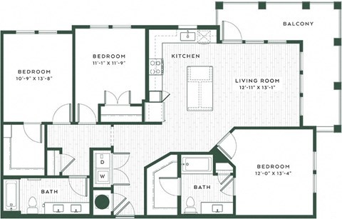C2 floor plan of Vida Winter Garden in Winter Garden, FL