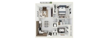 A2 floor plan  at Westaget on Univeristy in Lauderhill, FL
