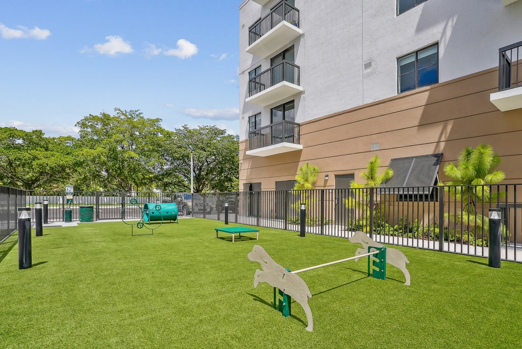 Bark park at Westgate on University in Lauderhill, FL