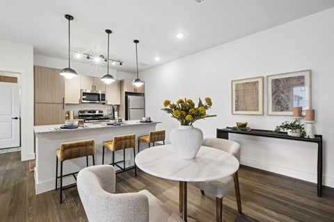 Dining Room Model Unit at Woodgate Place in Waco, TX