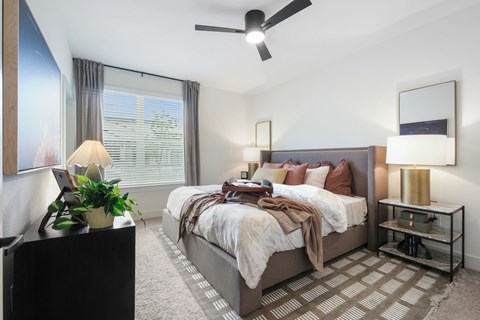 Bedroom Model Unit at Woodgate Place in Waco, TX