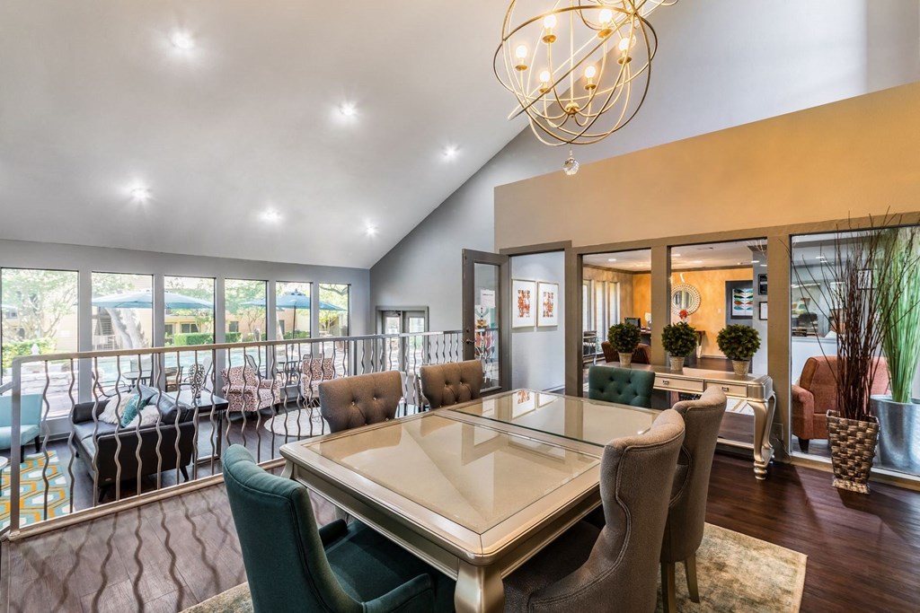 clubhouse with big windows at Westdale Pointe in Austin, TX