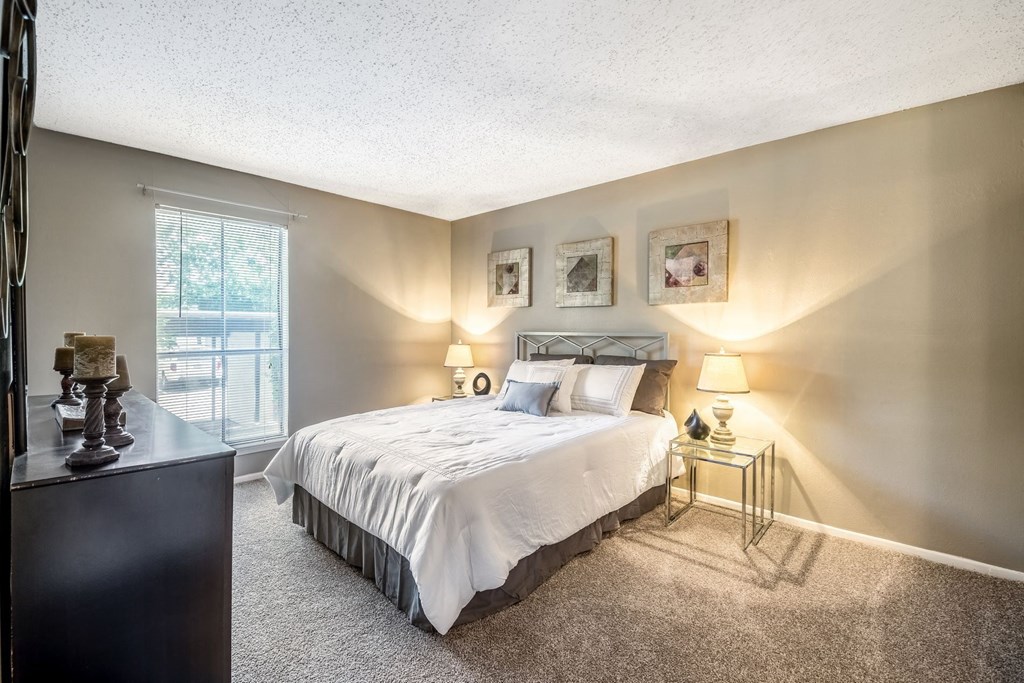 model bedroom 2 at Westdale Pointe in Austin, TX