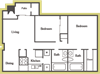 B1 Floorplan at Walnut Creek Crossing Apartments