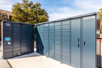 Amazon Hub package lockers at Walnut Creek Crossing Apartments, in Austin, Texas - Photo Gallery 9