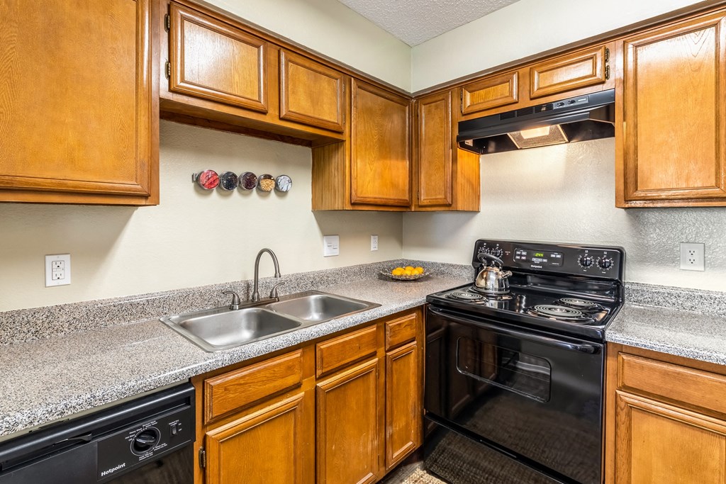 Model Kitchen at Walnut Creek Crossing Apartments in Austin, Texas, TX