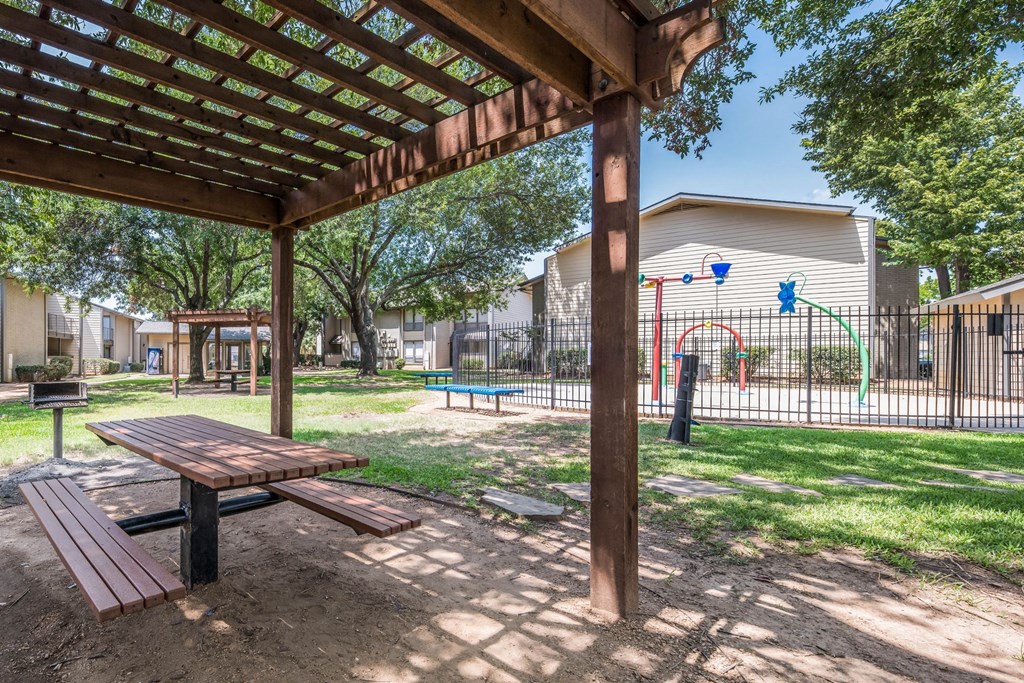 Barbecue Grills and Picnic Seating throughout the community, at Westdale Hills, Euless Texas