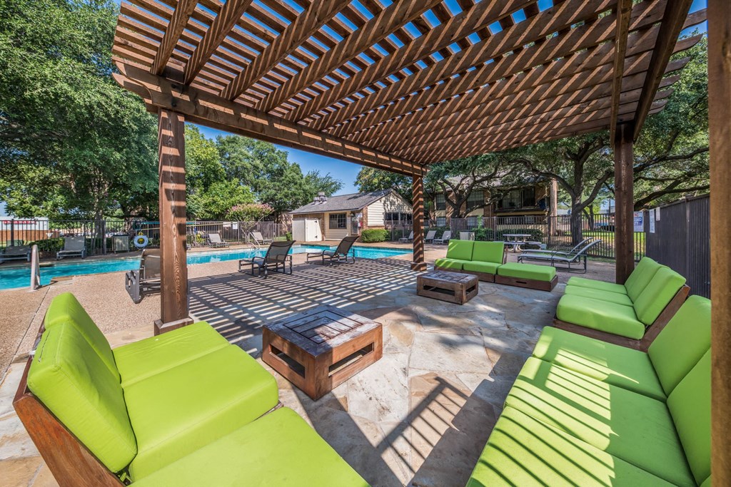 Poolside Lounge Seating Poolside Lounge Seating, at Westdale Hills, Texas