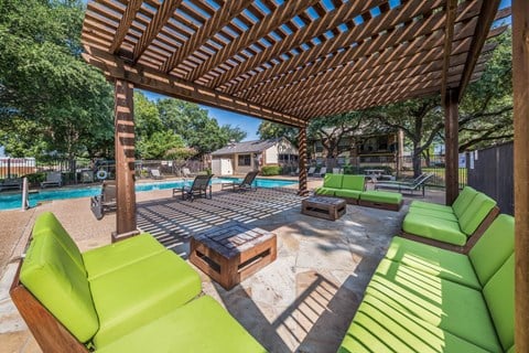 Poolside Lounge Seating, at Westdale Hills, Texas