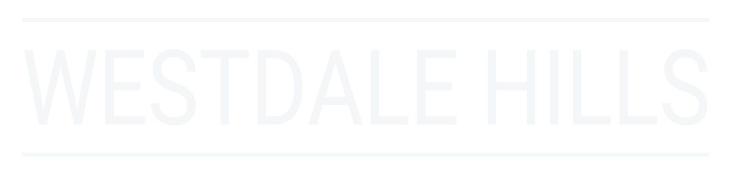 Westdale Hills Logo white text