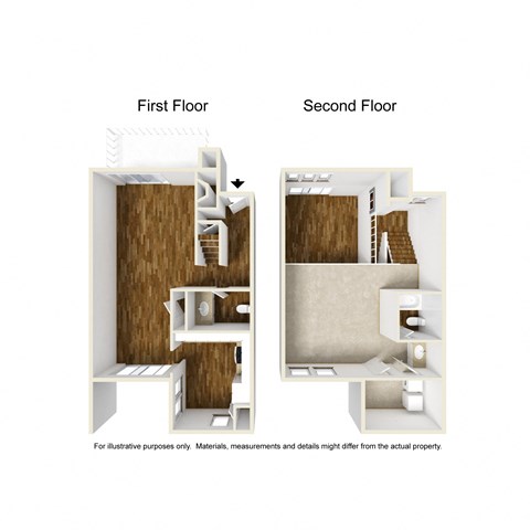 La Costa A2 3D Floorplan at Westdale Hills, Euless TX