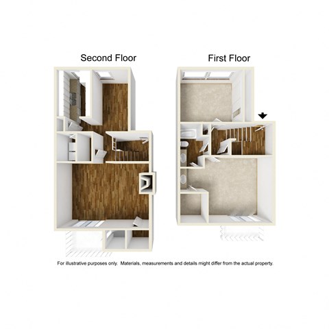La Costa B4 3D Floorplan at Westdale Hills, Euless TX
