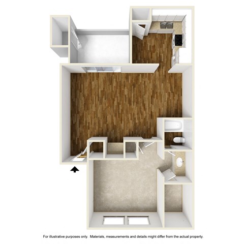 Augusta A1 3D Floorplan at Westdale Hills, Euless TX
