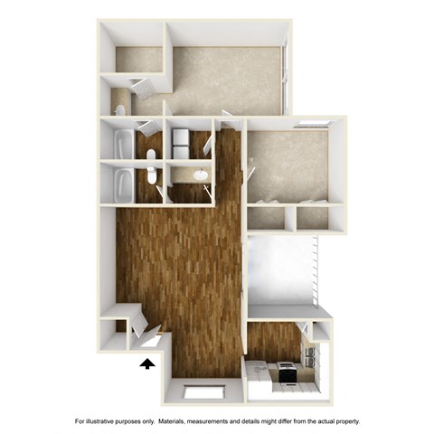 Augusta B1 3D Floorplan at Westdale Hills, Euless TX