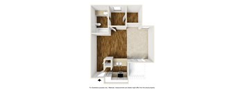 Bonaventure E1 3D Floorplan at Westdale Hills, Euless TX