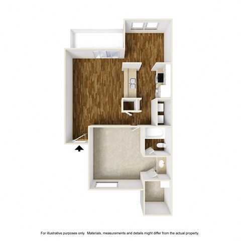 Crooked Stick A1 3D Floorplan at Westdale Hills, Euless TX