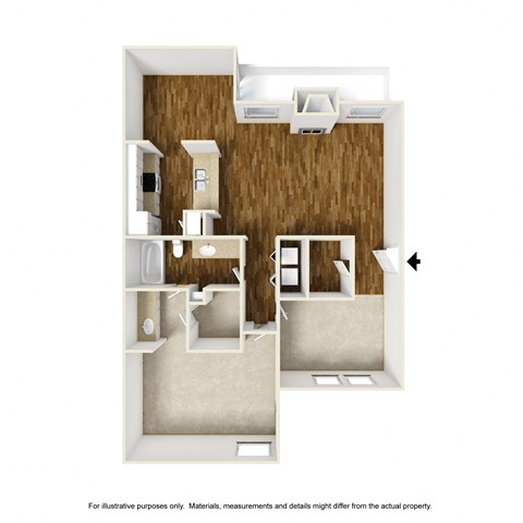 Crooked Stick A3 3D Floorplan at Westdale Hills, Euless TX