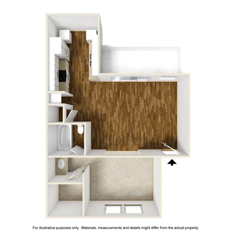Crooked Stick E1 3D Floorplan at Westdale Hills, Euless TX