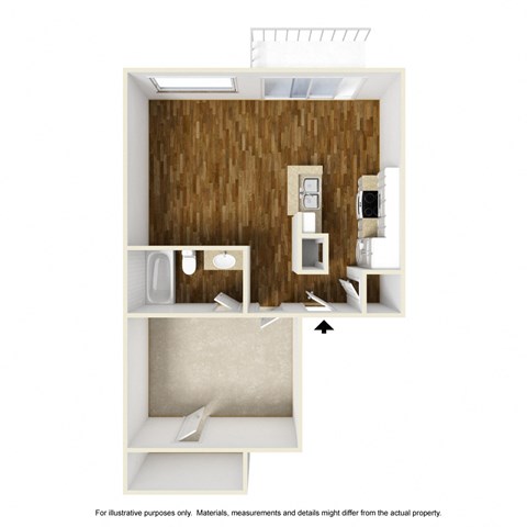 Doral A1 3D Floorplan at Westdale Hills, Euless TX