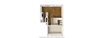 Doral A2 3D Floorplan at Westdale Hills, Euless TX