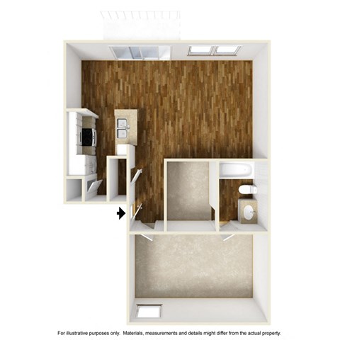 Doral A2 3D Floorplan at Westdale Hills, Euless TX