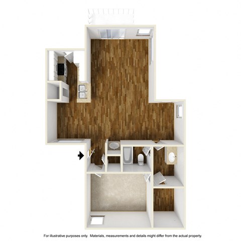 Doral A3 3D Floorplan at Westdale Hills, Euless TX