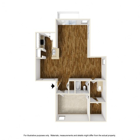 Firestone A2 3D Floorplan at Westdale Hills, Euless TX