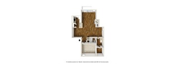 Firestone A3 3D Floorplan at Westdale Hills, Euless TX