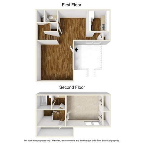 Muirfield Village A4 3D Floorplan at Westdale Hills, Euless TX