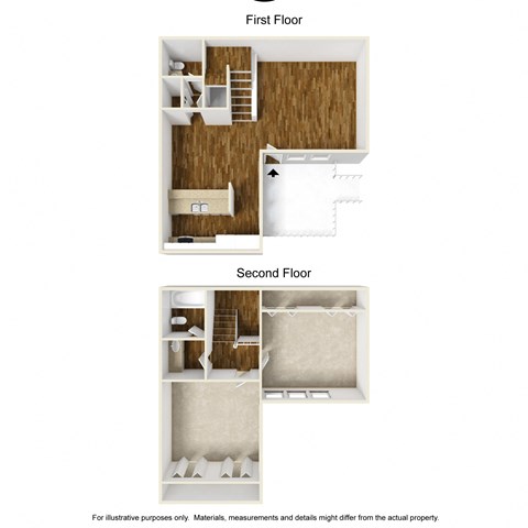 Muirfield Village B2 3D Floorplan at Westdale Hills, Euless TX