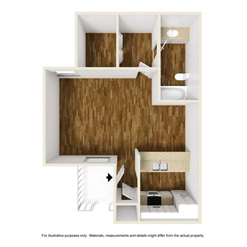 Muirfield Village E1 3D Floorplan at Westdale Hills, Euless TX