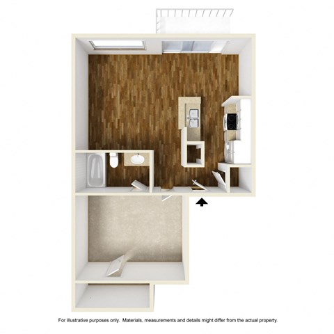 Oakmont A1 3D Floorplan at Westdale Hills, Euless TX