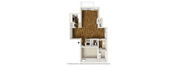 Oakmont A4 3D Floorplan at Westdale Hills, Euless TX