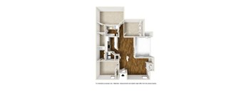 Oakmont C1 3D Floorplan at Westdale Hills, Euless TX