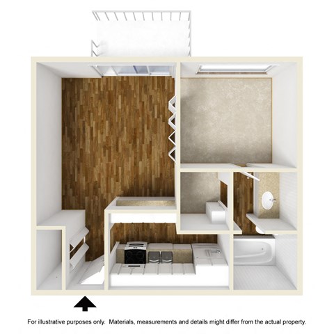 Oakmont E1 3D Floorplan at Westdale Hills, Euless TX