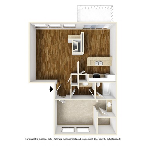 Pinehurst A2 3D Floorplan at Westdale Hills, Euless TX