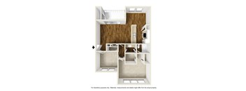 Pinehurst B1 3D Floorplan at Westdale Hills, Euless TX