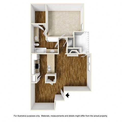 Sawgrass A3 3D Floorplan at Westdale Hills, Euless TX