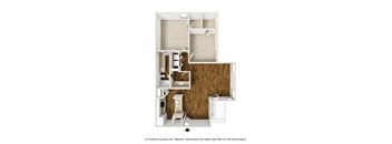 Sawgrass B1 3D Floorplan at Westdale Hills, Euless TX