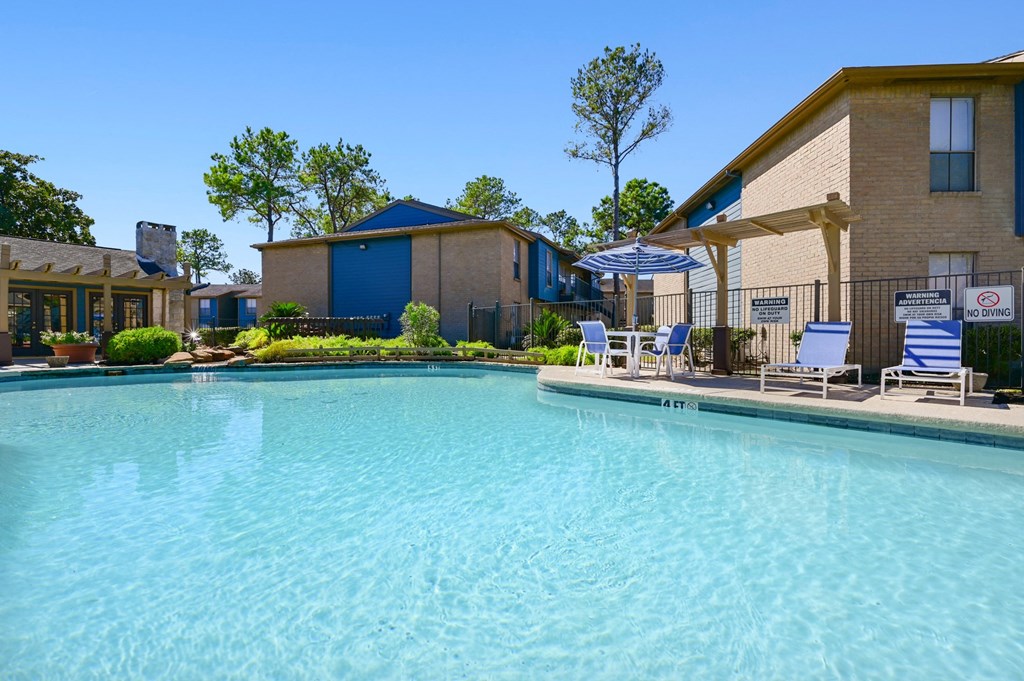 the swimming pool at our apartments