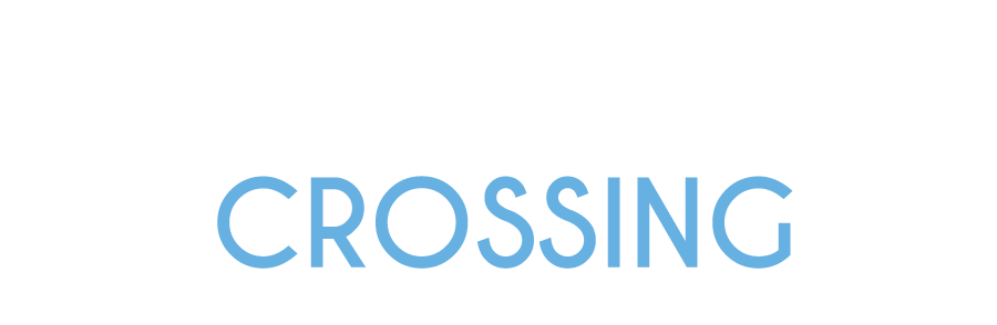 A green sign with the words "Willow Brook Crossing" written in white.