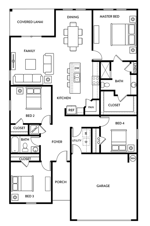 Luna Floor Plan | Woodland Village | Rental Homes in DeLand, FL