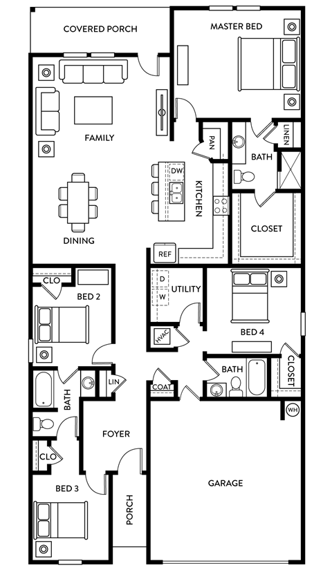 Prism Floor Plan | Woodland Village | Rental Homes in DeLand, FL